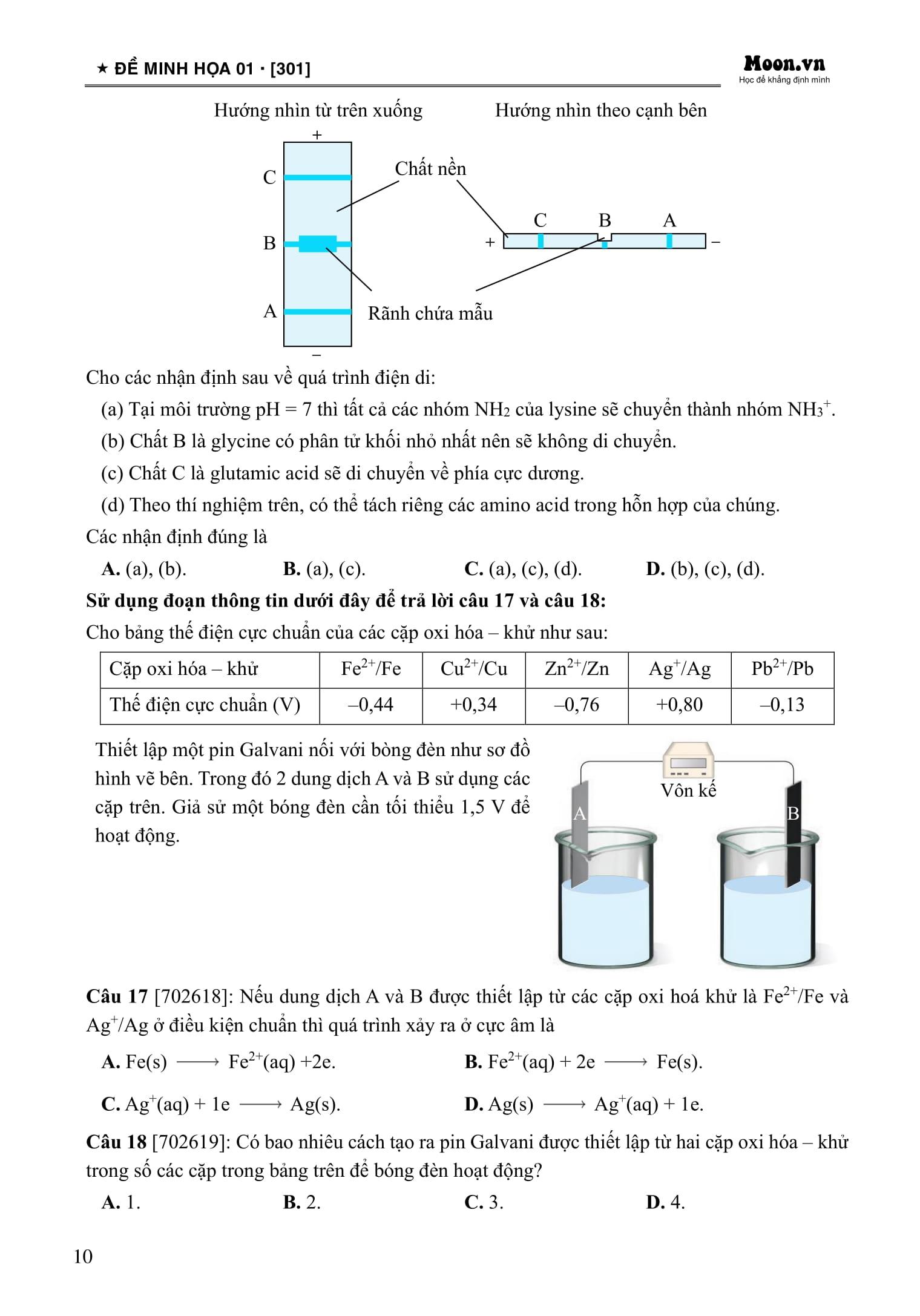 Sách - 50 Đề Minh Họa Tốt Nghiệp THPT 2025 - Môn Hóa Học
