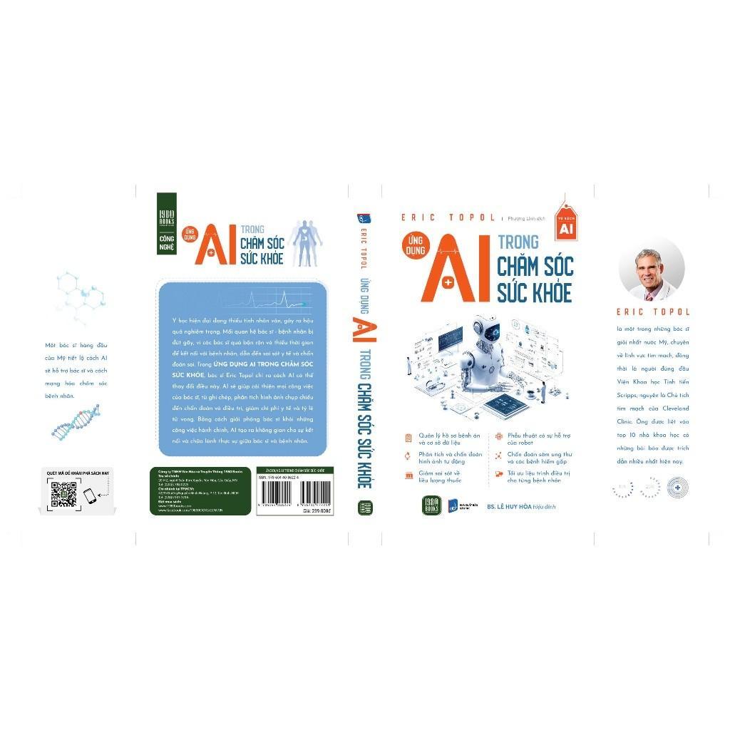 Sách - Ứng Dụng AI Trong Chăm Sóc Sức Khỏe - 1980 Books