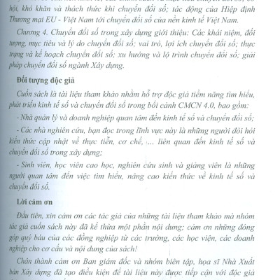 Kinh Tế Số Và Chuyển Đổi Số Trong Xây Dựng -PGS. TS. Bùi Mạnh Hùng, TS. Nguyễn Thị Thanh Huyền, ThS. Bùi Quang Linh 