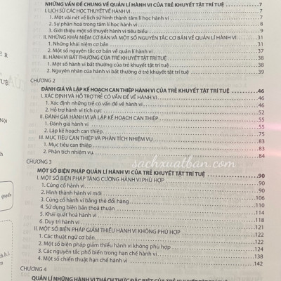 Sách Giáo Trình Quản Lí Hành Vi Của Trẻ Khuyết Tật Trí Tuệ