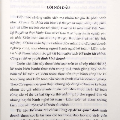 Kế Toán Tài Chính - Công Cụ Để Ra Quyết Định Kinh Doanh