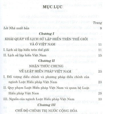 Giáo Trình Luật Hiến Pháp Việt Nam (Xuất Bản Lần Thứ Ba, Có Chỉnh Sửa, Bổ Sung)