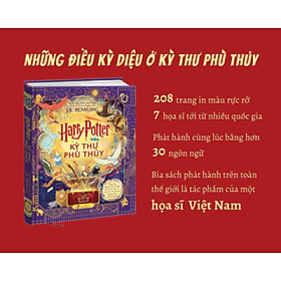 (Bìa cứng -  Minh hoạ màu) HARRY POTTER - KỲ THƯ PHÙ THỦY - J. K. Rowling – Xuân Uyên - Uyên Phương dịch - NXB Trẻ