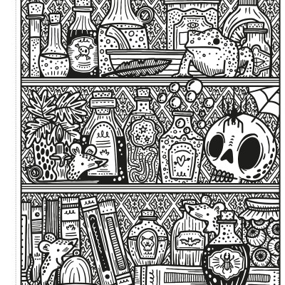 Halloween Magic Painting Book