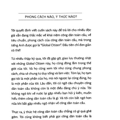 Công dân toàn cầu - Công dân vũ trụ (Phan Văn Trường)