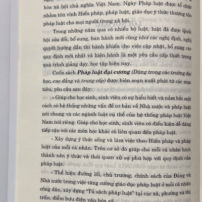 Sách - Pháp Luật Đại Cương Dùng Trong Các Trường Đại Học, Cao Đẳng Và Trung Cấp