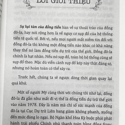 Sách - Sự lụi tàn của đồng tiền