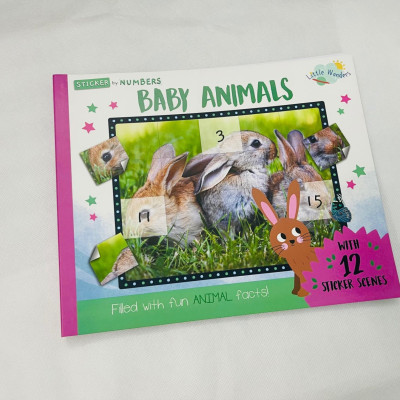 Little Wonders Sticker By Number - Baby Animals