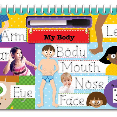 Wipe Clean Easel Book With Pen - First Words