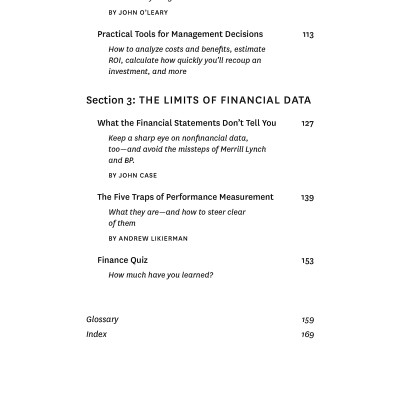 Harvard Business Review Guide To Finance Basics For Managers