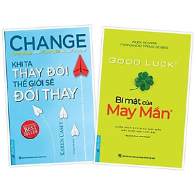 Combo Khi Ta Thay Đổi Thế Giới Sẽ Đổi Thay + Bí Mật Của May Mắn - Bản Quyền