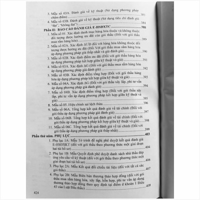 Sách Nghiệp Vụ Đấu Thầu Xây Lắp Qua Mạng – Mẫu Hồ Sơ Đấu Thầu - Thông tư 01/2024/TT-BKHĐT (V2452T)