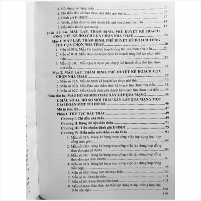 Sách Nghiệp Vụ Đấu Thầu Xây Lắp Qua Mạng – Mẫu Hồ Sơ Đấu Thầu - Thông tư 01/2024/TT-BKHĐT (V2452T)