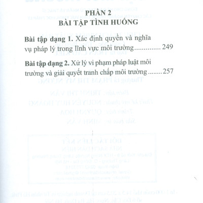 Hướng Dẫn Ôn Tập Luật Môi Trường - Dùng Cho Hệ Đào Tạo Cử Nhân Và Thạc Sĩ Các Chuyên Ngành Thuộc Lĩnh Vực Khoa Học Pháp Lý 
