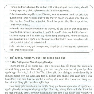 Giáo Trình Tâm Lí Học Giáo Dục