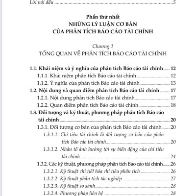 Lý thuyết và thực hành Phân tích báo cáo tài chính