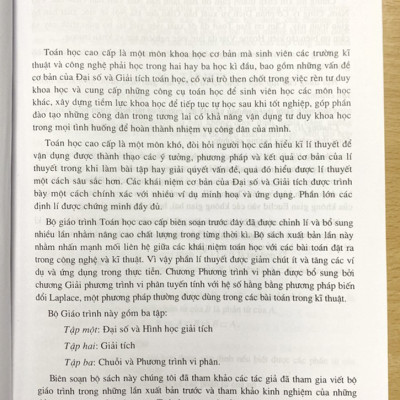Combo Sách: Toán Học Cao Cấp + Bài Tập Toán Học Cao Cấp - Tập 1 (Đại Số Và Hình Học Giải Tích)