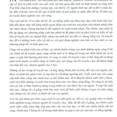 Di Truyền Y Học (Dùng Cho Đào Tạo Bác Sĩ Y Khoa) (Tái bản lần thứ hai) - Năm 2023