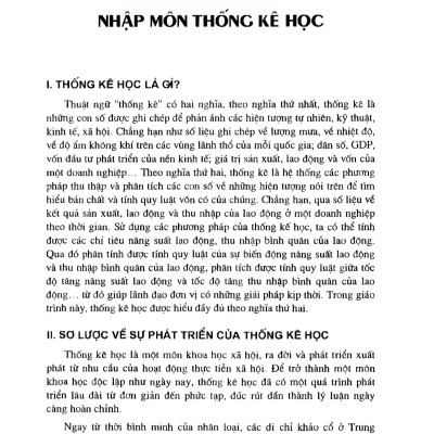 Giáo trình "Lý thuyết thống kê" (dùng cho các trường cao đẳng, trung cấp chuyên nghiệp khối kinh tế)