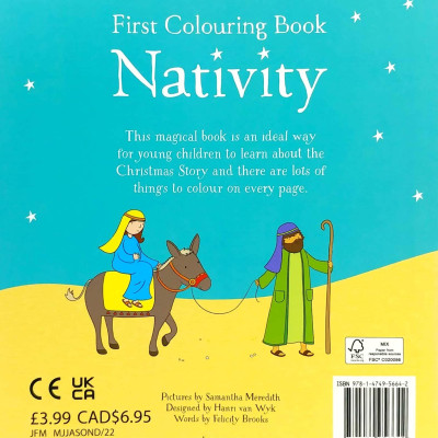 First Colouring Book Nativity