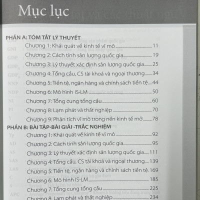 Sách - Tóm tắt - Bài tập - Trắc nghiệm KInh tế vĩ mô - Tái bản lần thứ XV (có sửa chữa và bổ sung)
