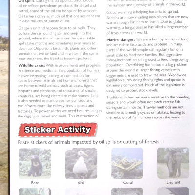 Wonders Of Learning - Sticker Book - Saving Planet Earth