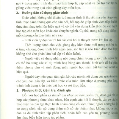 Giáo trình Lí thuyết âm nhạc cơ bản - Trần Bảo Lân (Chủ biên), Nguyễn Đỗ Hiệp, Cao Sĩ Tùng Anh, Trần Quốc Ninh, Đặng Thị Hải Yến, Tạ Hoàng Mai Anh