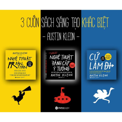 Combo 3 cuốn: Nghệ Thuật PR Bản Thân + Nghệ Thuật Đánh Cắp Ý Tưởng + Cứ Làm Đi - Bản Quyền