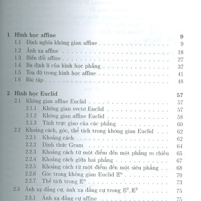 Giáo trình Hình học Tuyến tính - Đỗ Đức Thái (Chủ biên), Trần Văn Tấn, Phạm Hoàng Hà, Phạm Anh Minh