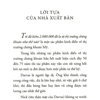 Tôi Đã Kiếm 2.000.000 Đô La Từ Thị Trường Chứng Khoán Như Thế Nào? (Tái Bản 2021)