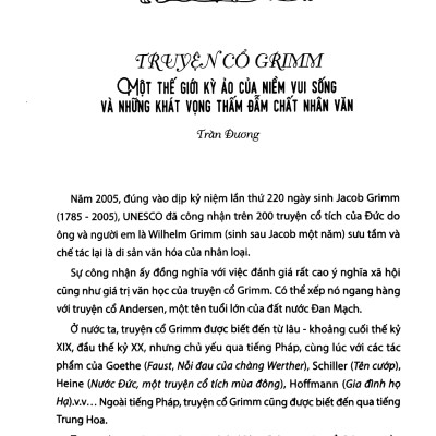 Tuyển Tập Truyện Cổ Grimm (2022) (PNu)