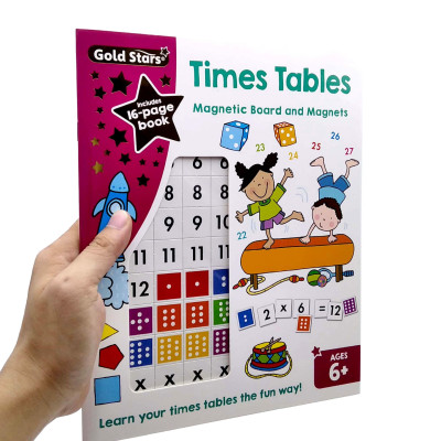 Gold Stars Magnetic Board And Magnets: Times Table