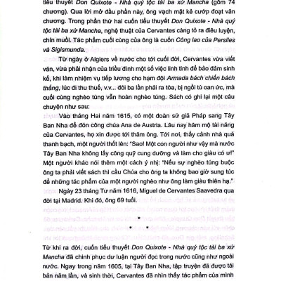 Don Quixote Nhà Quý Tộc Tài Ba Xứ Mancha - Tập 1