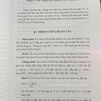 Combo 2 cuốn Cơ sở lí thuyết Galois và Bài tập lí thuyết Galois