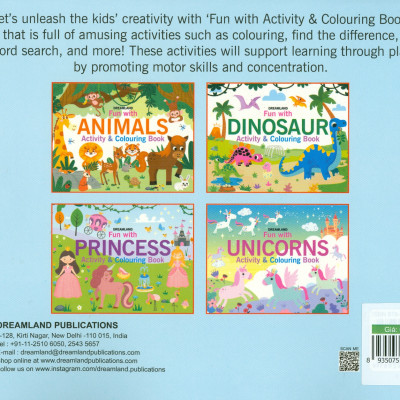 Fun With Princess - Activity And Colouring Book (Sách Tô Màu Cho Trẻ Em - Vui Cùng Công Chúa)