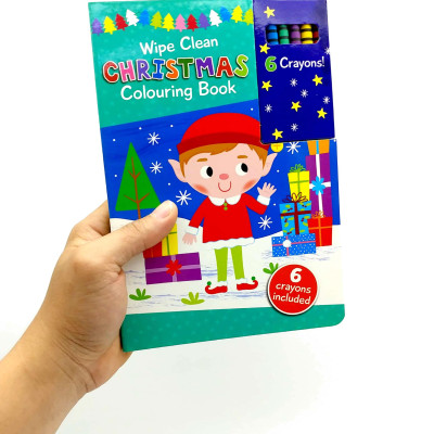 Wipe Clean Colouring Books - Elves