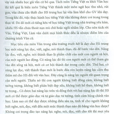 Môn Ngữ Văn Và Dạy Học Ngữ Văn Trong Trường Phổ Thông