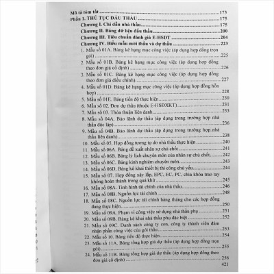 Sách Nghiệp Vụ Đấu Thầu Xây Lắp Qua Mạng – Mẫu Hồ Sơ Đấu Thầu - Thông tư 01/2024/TT-BKHĐT (V2452T)