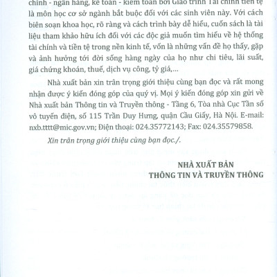 Giáo Trình Tài Chính Tiền Tệ