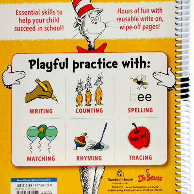 Dr. Seuss Wipe-Clean Workbook: Letters And Numbers: Activity Workbook For Ages 3-5