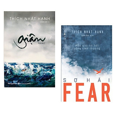 Combo 2 cuốn: Giận (Tái Bản 2021) + Fear - Sợ Hãi: Hóa Giải Sợ Hãi Bằng Tình Thương ( Hiểu Biết Về Bản Thân/ Hóa Giải Cảm Xúc Không Tốt/ tặng Kèm Bookmark)