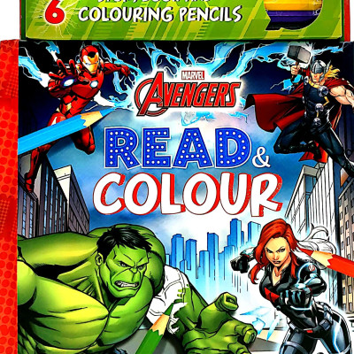 Marvel Avengers Read & Colour
