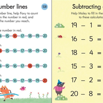 Sách tiếng Anh - Usborne Key Skills Practice Pad: Subtracting 5-6