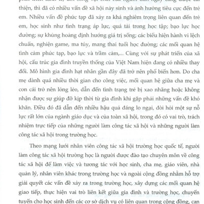 Công Tác Xã Hội Với Học Sinh Có Vấn Đề Sức Khỏe Tâm Thần