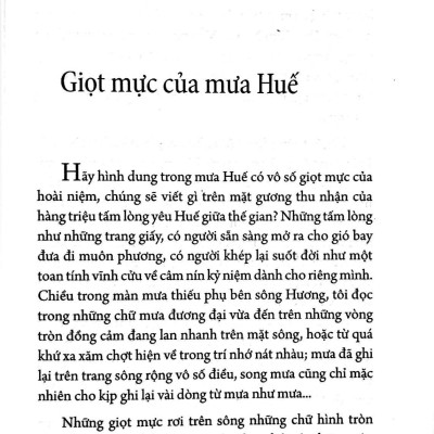 Giọt Mực Của Mưa Huế