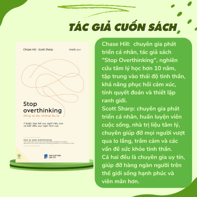 Sách Stop Overthinking - Sống Tự Do, Không Âu Lo - YMATE