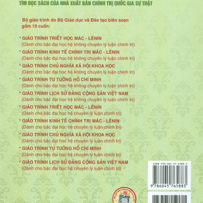 Combo 3 cuốn Giáo Trình Triết Học Mác – Lênin + Giáo Trình Kinh Tế Chính Trị Mác – Lênin + Giáo Trình Chủ Nghĩa Xã Hội Khoa Học (Dành Cho Bậc Đại Học Hệ Không Chuyên Lý Luận Chính Trị) - Bộ mới năm 2021
