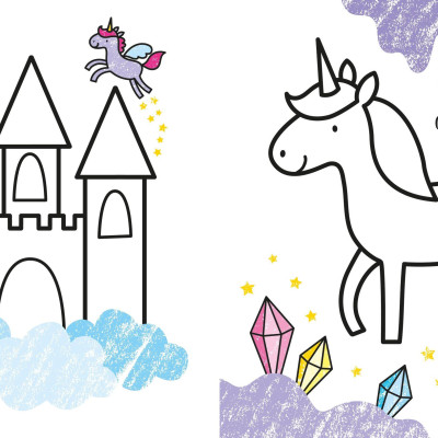 First Colouring Unicorns