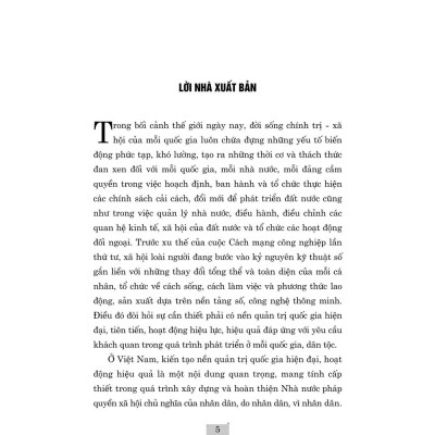 Quản trị quốc gia hiện đại, hiệu quả cơ sở lý luận và thực tiễn ở Việt Nam hiện nay - bản in 2024 (bìa cứng)