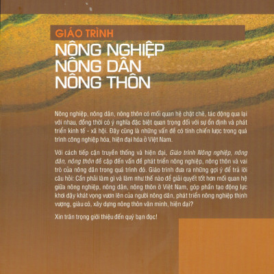Giáo Trình Nông Nghiệp - Nông Dân - Nông Thôn